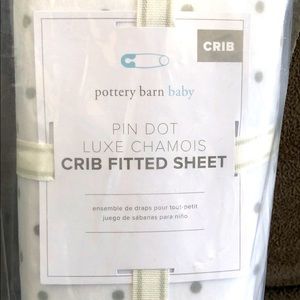 Pottery Barn Baby Luxe Chamois Crib fitted sheet